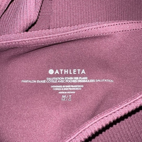 Athleta - Salutation Stash Rib Flare Leggings Sz MT - Picture 9 of 9